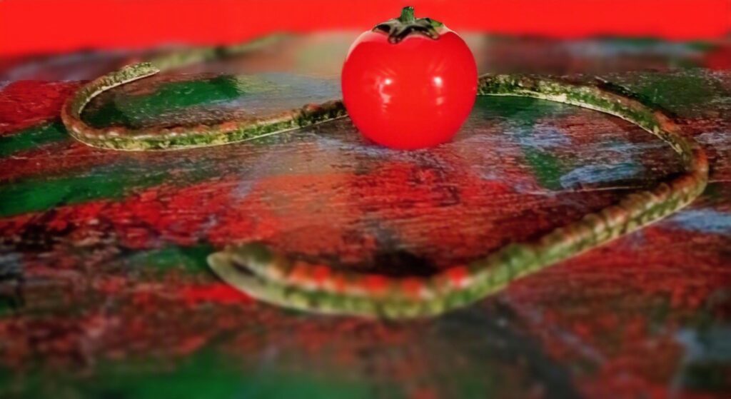 Serpiente con manzana